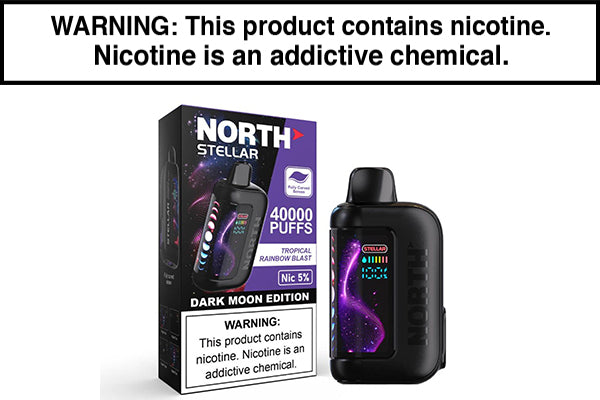 NORTH STELLAR 40K DISPOSABLE VAPE - 40,000 PUFFS Tropical Rainbow Blast