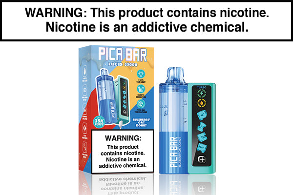 PICA BAR LUCID 35K DISPOSABLE VAPE - 35,000 PUFFS Blueberry Oat Donut