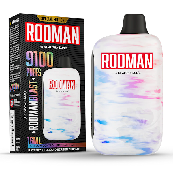 Rainbow Blast Rodman Vape