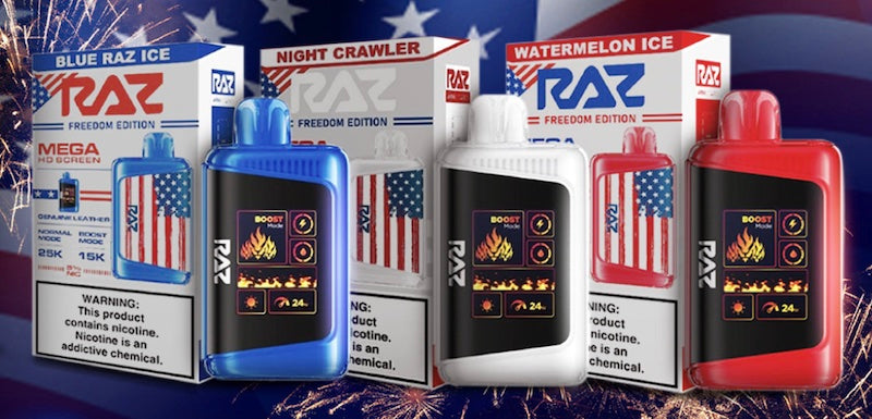 Raz Vape recently introduced a new range of flavors inspired by American independence.