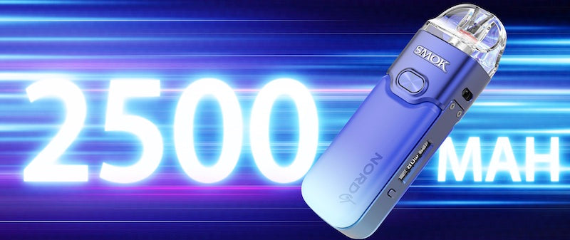 The SMOK Nord GT has the longest battery life of any Nord vape to date.