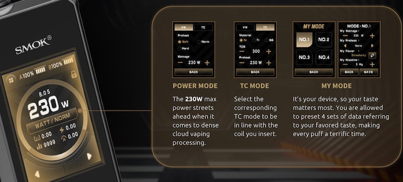 A touch screen can provide quick access to commonly used features.