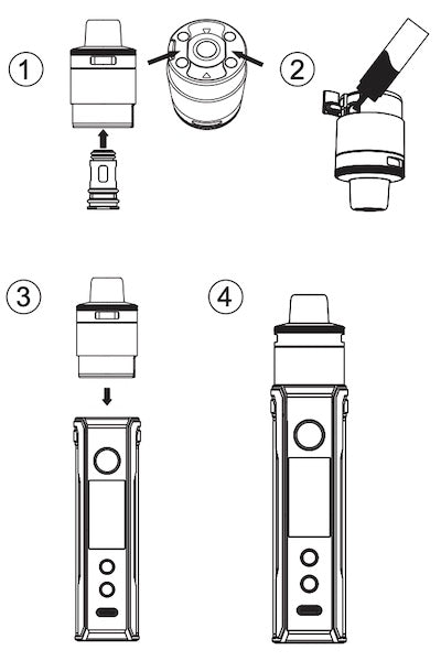 The Voopoo Drag X2 has a magnetic pod that lifts away for easy refills and coil replacements.