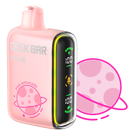 The Pink Lemonade Geek Bar flavor pairs a top note of berry with a lemonade base.