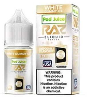 White Gummy Ice Pod Juice Raz