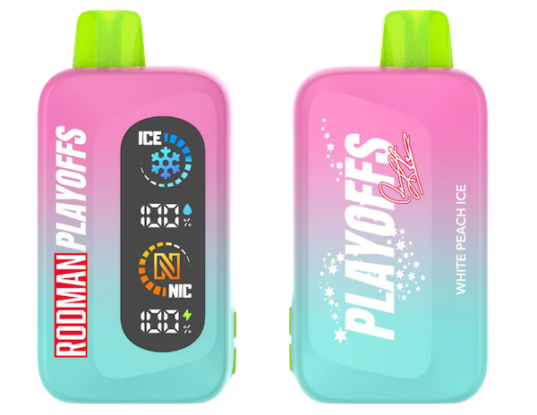 White Peach Ice Rodman Playoffs Vape