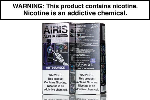 AIRIS ALPHA TOUCH 20K DISPOSABLE VAPE - 20,000 PUFFS