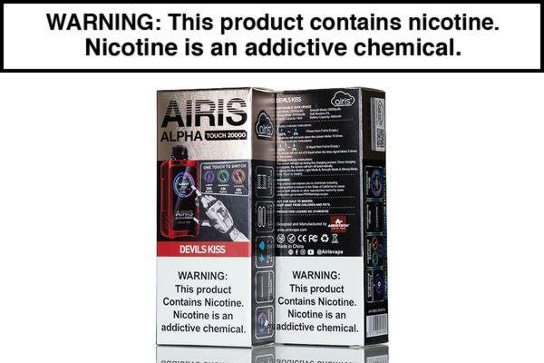 AIRIS ALPHA TOUCH 20K DISPOSABLE VAPE - 20,000 PUFFS - Image 13