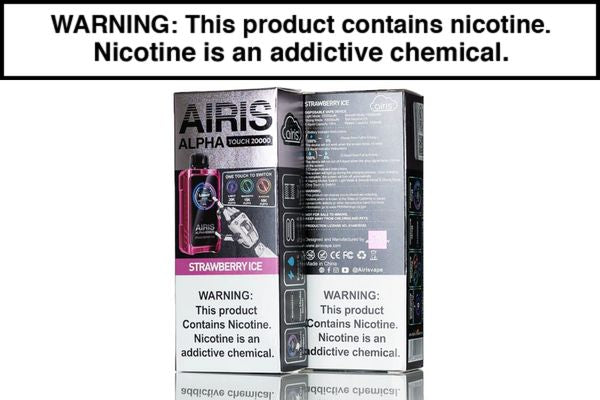 AIRIS ALPHA TOUCH 20K DISPOSABLE VAPE - 20,000 PUFFS - Image 3