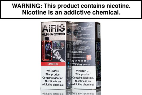 AIRIS ALPHA TOUCH 20K DISPOSABLE VAPE - 20,000 PUFFS - Image 4