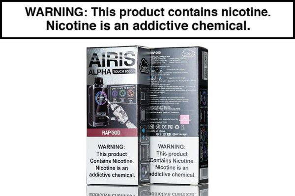 AIRIS ALPHA TOUCH 20K DISPOSABLE VAPE - 20,000 PUFFS - Image 7