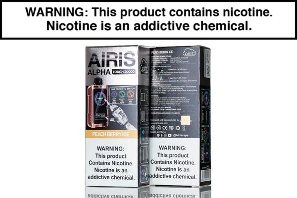 AIRIS ALPHA TOUCH 20K DISPOSABLE VAPE - 20,000 PUFFS - Image 8