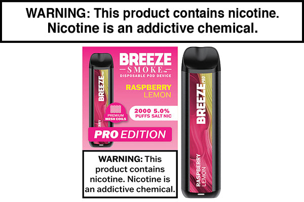BREEZE SMOKE PRO DISPOSABLE VAPE - 2000 PUFFS - Image 4
