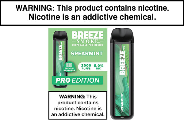 BREEZE SMOKE PRO DISPOSABLE VAPE - 2000 PUFFS - Image 5