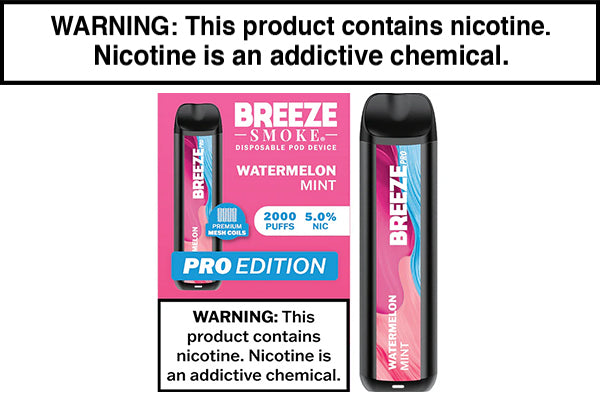 BREEZE SMOKE PRO DISPOSABLE VAPE - 2000 PUFFS - Image 6