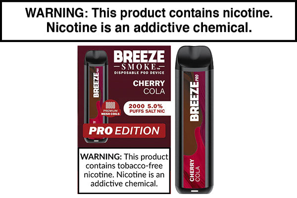 BREEZE SMOKE PRO DISPOSABLE VAPE - 2000 PUFFS - Image 8