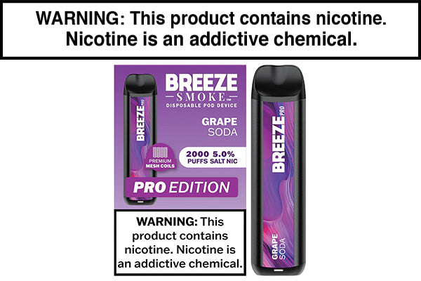 BREEZE SMOKE PRO DISPOSABLE VAPE - 2000 PUFFS - Image 10