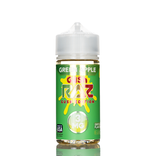 Pod Juice X RAZ E-Liquid - Green Apple Gush - 100mL - Image 2